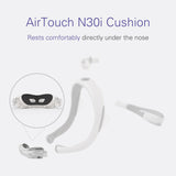 Cojín con sellado seguro de ResMed AirTouch N30i para noches tranquilas.