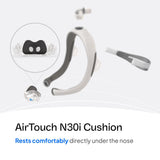 ResMed AirTouch N30i Cushion textura ComfiSoft: tacto suave que mejora la comodidad