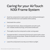 ResMed AirTouch N30i: diseño tubo-arriba que mantiene el tubo fuera de la cara.