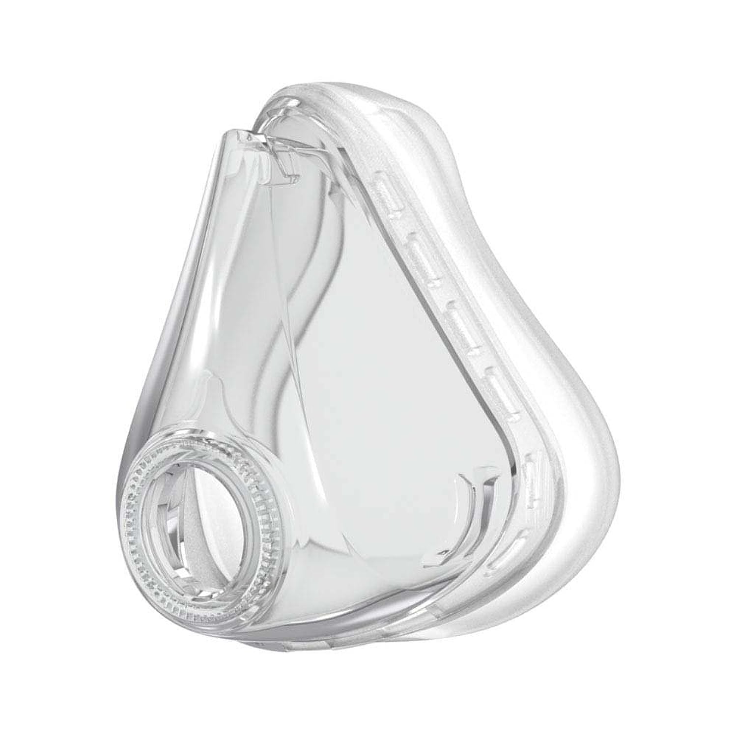 Almohadilla de ResMed Quattro Air/AirFit F10, vista frontal para confort y sello estable.