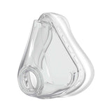 Almohadilla de ResMed Quattro Air/AirFit F10, vista frontal para confort y sello estable.