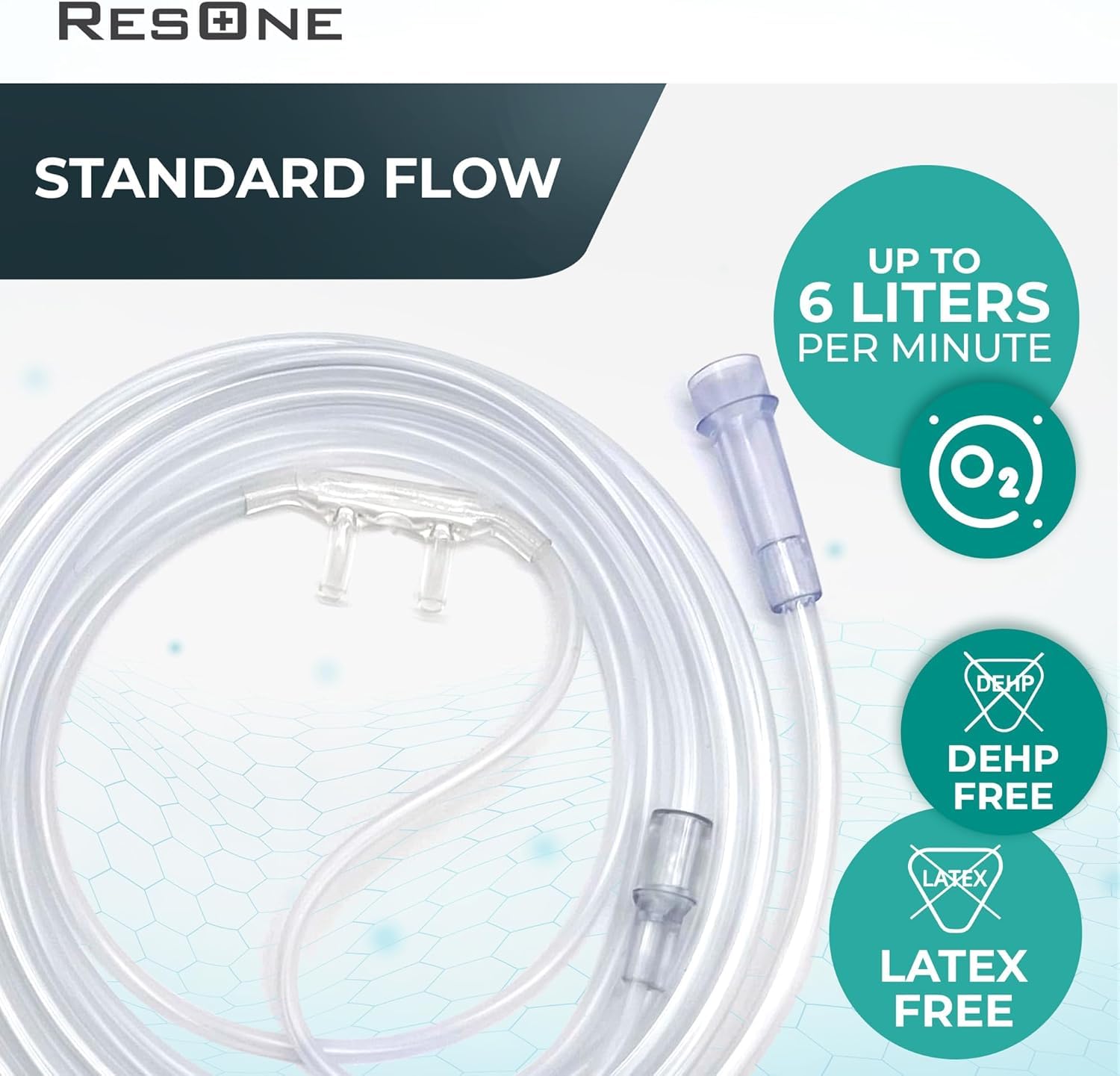 ResOne cannula nasal ultra suave para mayor confort.