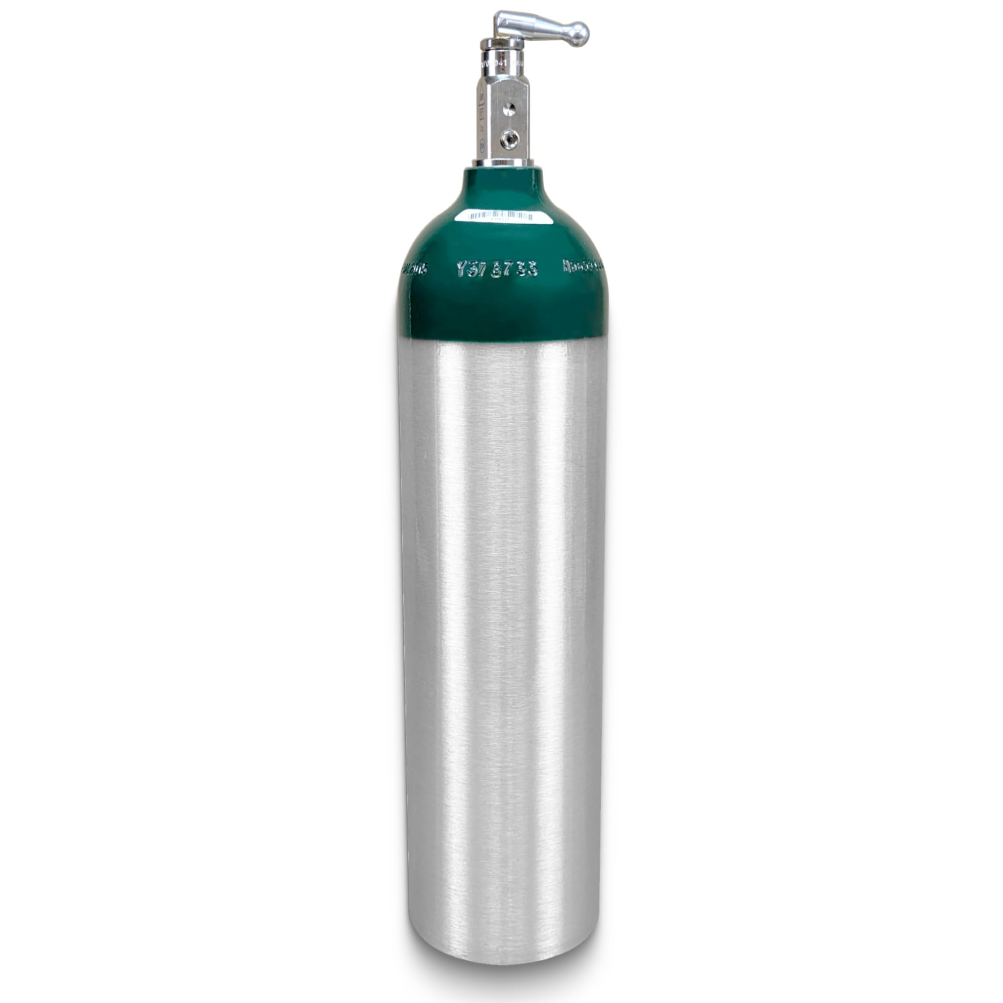 ResOne cilindro de oxígeno médico de aluminio D, diseño ligero para uso móvil