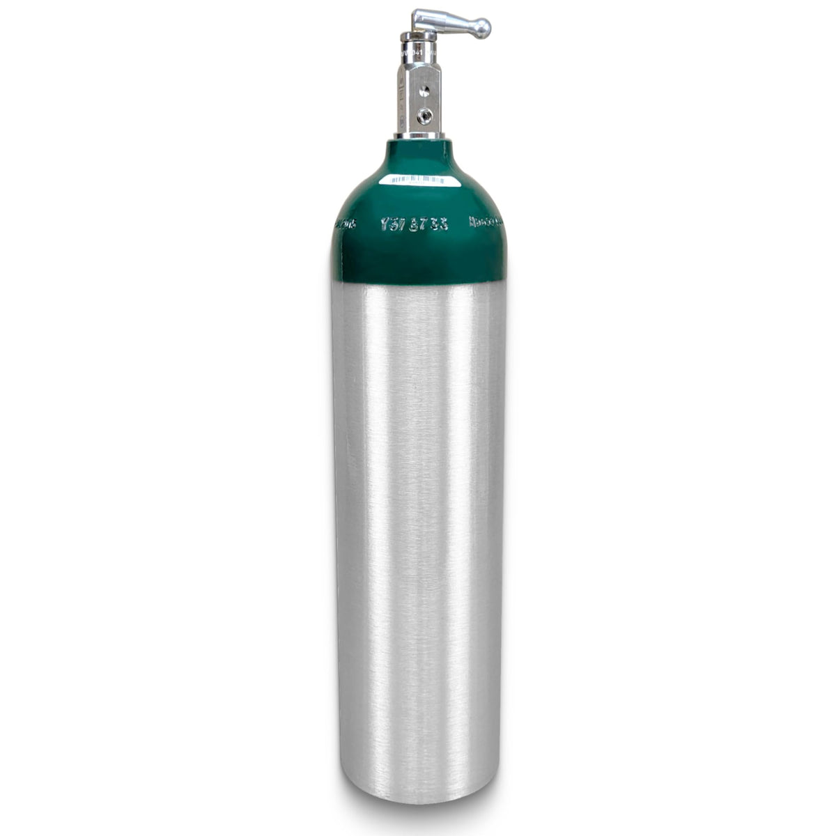 ResOne cilindro de oxígeno médico de aluminio D, diseño ligero para uso móvil