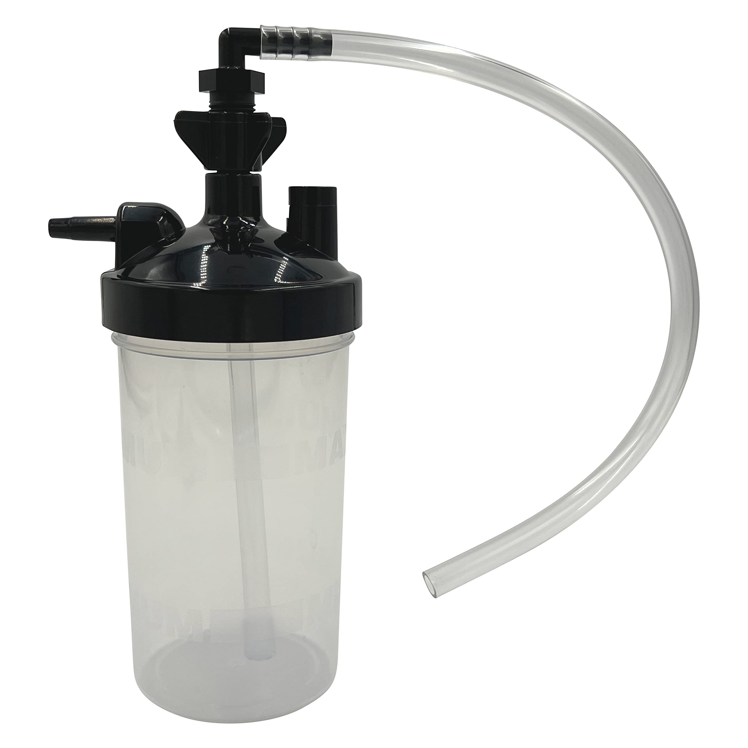 ResOne humidificador de oxígeno, botella 350 ml con válvula de alivio de presión, para uso seguro en casa