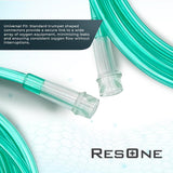 Tubo cómodo para cánula nasal, diseño flexible y tacto suave.