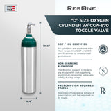 ResOne con válvula CGA-870, acceso seguro para oxígeno médico