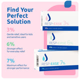 Resp-Ease limpieza nasal diaria para toda la familia.