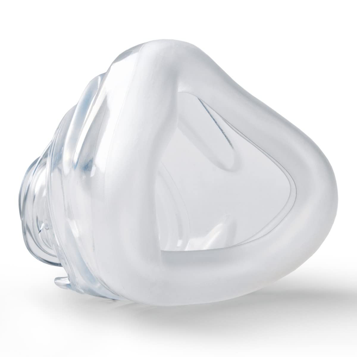 Detalle del cojin nasal de Respironics WISP, suave y confortable para uso nocturno.