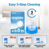 RespLabs CPAP tabletas limpian tubos y humidificador sin frotar