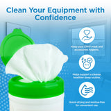 RespLabs CPAP wipes cuidado de piel sensible, uso suave en la mascarilla