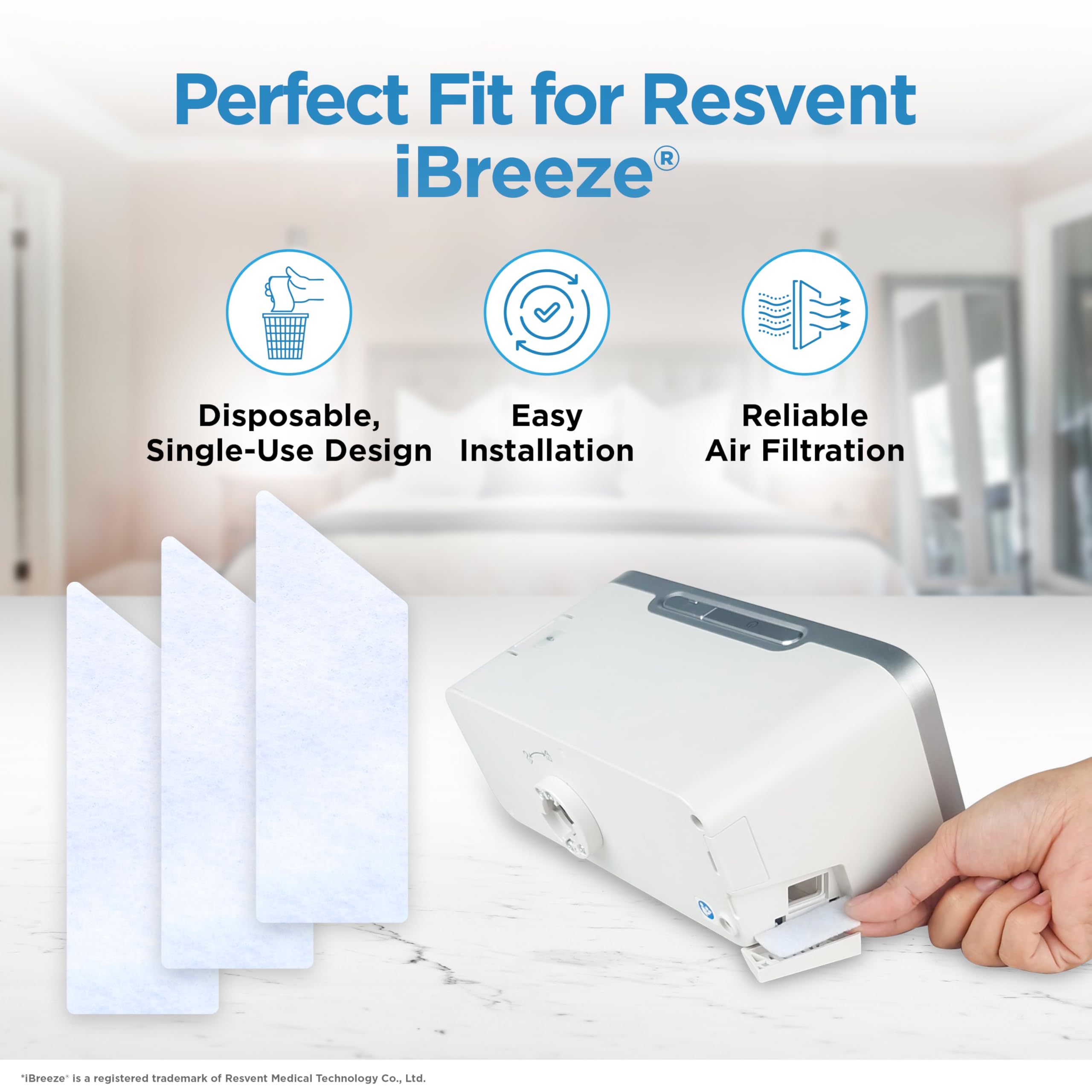 RespLabs: empaque de seis meses para filtros descartables, ideal para mantenimiento.