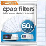 RespLabs filtro CPAP AirSense 11 en trasero para filtración eficiente.