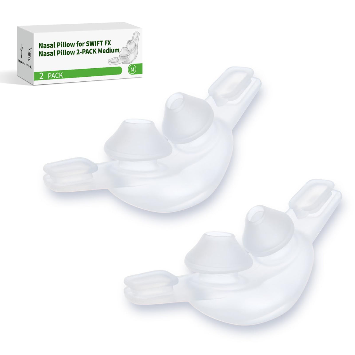 RespWellness cojin nasal para Swift FX, ajuste seguro para dormir.