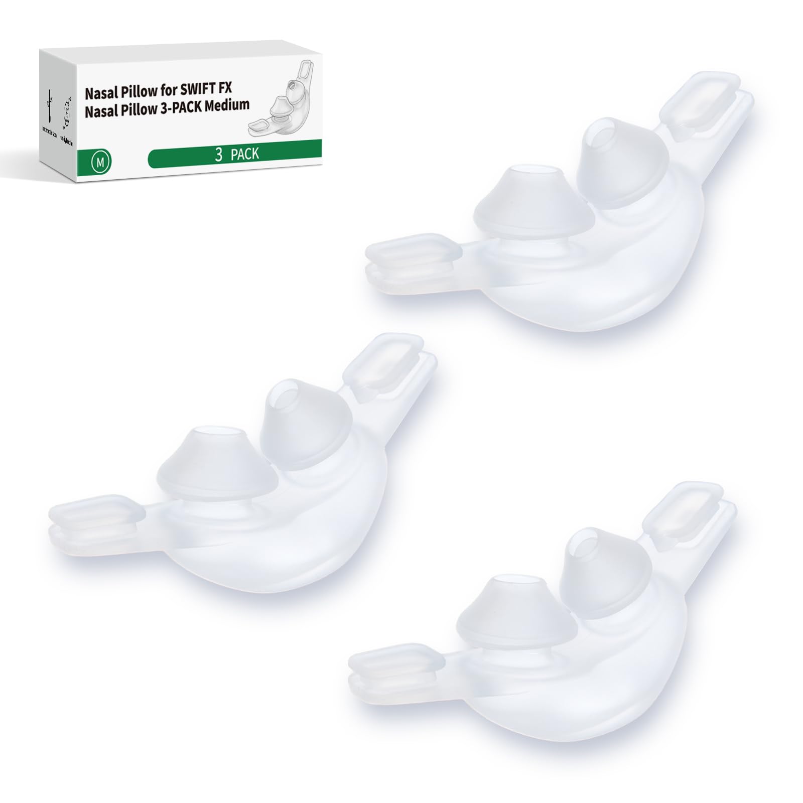 RespWellness cojin nasal para Swift FX con ajuste perfecto y sello estable.