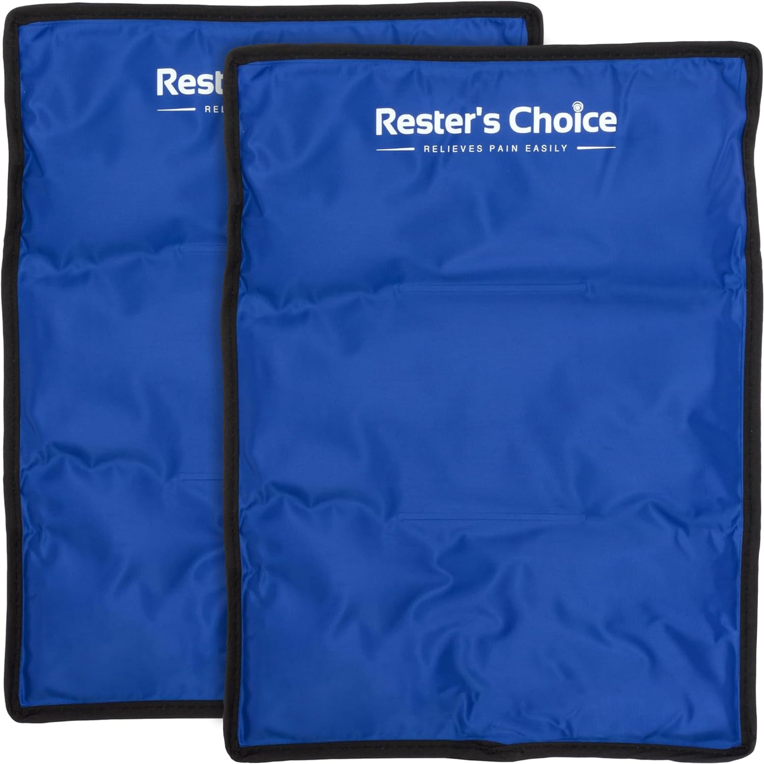Resters Choice bolsas-hielo-grandes-dos-packs ofrecen alivio para áreas grandes como espalda y muslos.