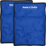 Resters Choice bolsas-hielo-grandes-dos-packs ofrecen alivio para áreas grandes como espalda y muslos.