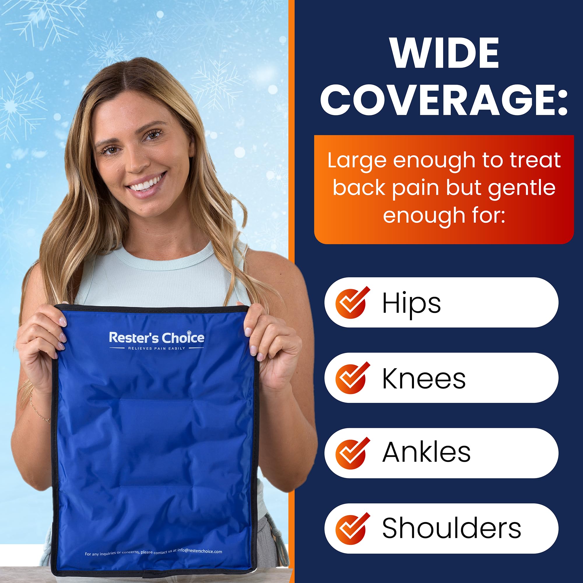 resters-choice diseño durable bolsa frio protege piel