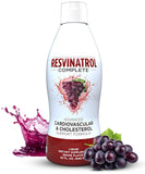 Resvinatrol Complete, botella con dosificador, posible apoyo a la salud cardiovascular.