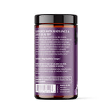 Detalle de cápsula de ResVitále Collagen Enhance, foco en textura suave.