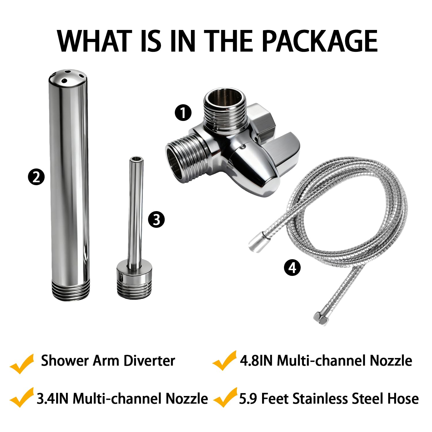 REV REEGE kit completo: manguera, boquillas y divisor listo para usar.