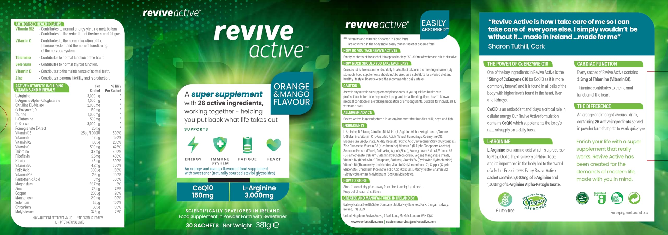 Revive Active caja 30 dosis para plan semanal