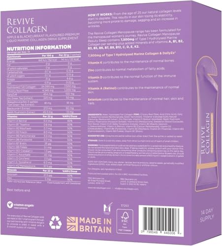 Sabor manzana y grosella de Revive Collagen para una experiencia nocturna agradable