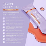 Revive Collagen sirviendo-en-vaso: bebida agradable con vitaminas.