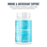 Revive MD Vitamina C cápsulas vegetarianas, dosis diaria para antioxidantes.