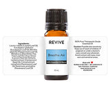 Aplicación en masaje con REVIVEEO Breathe Air para relajación muscular.