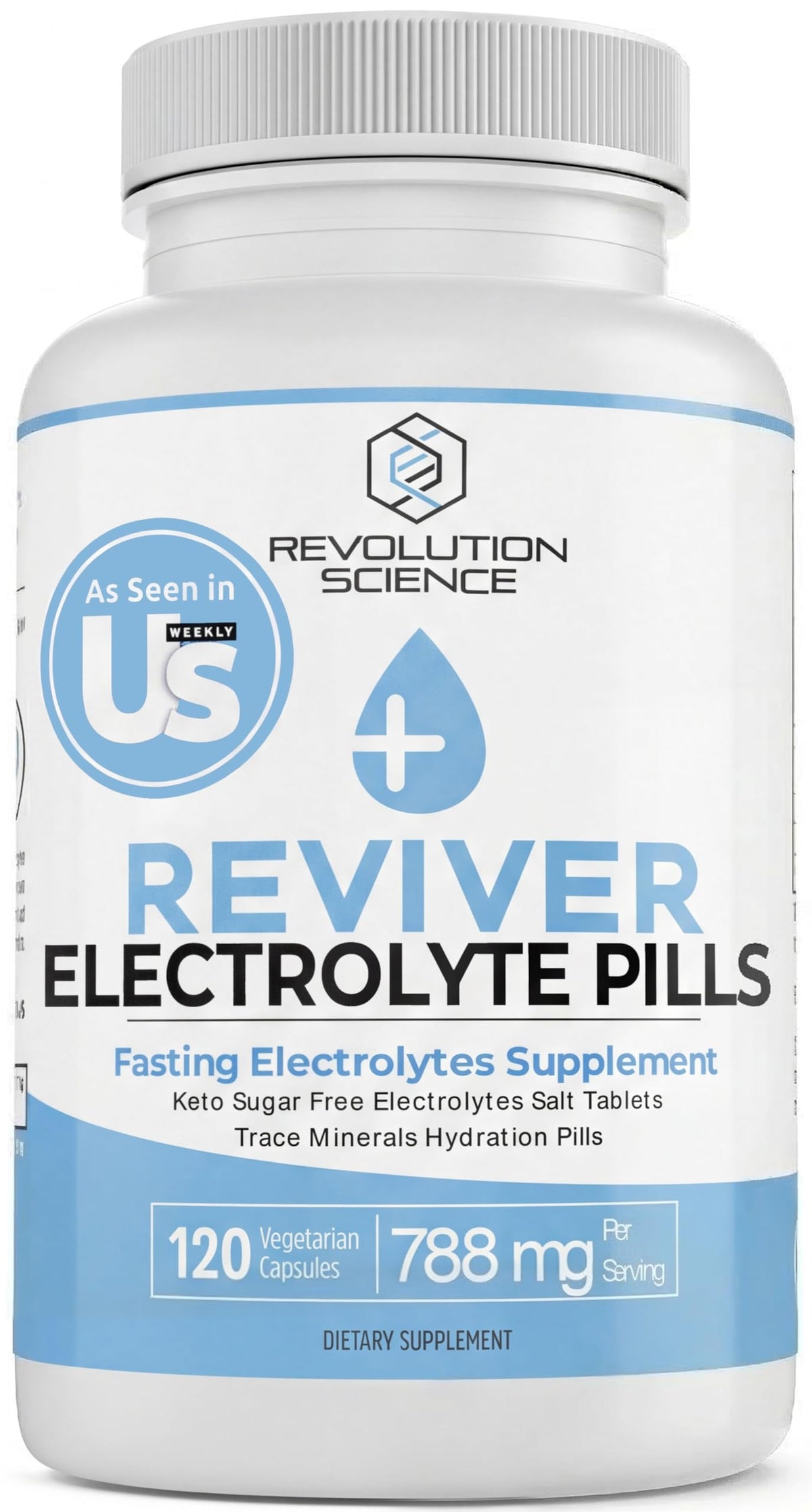 REVIVER tableta de electrolitos para correr, mantiene la hidratación y el rendimiento.