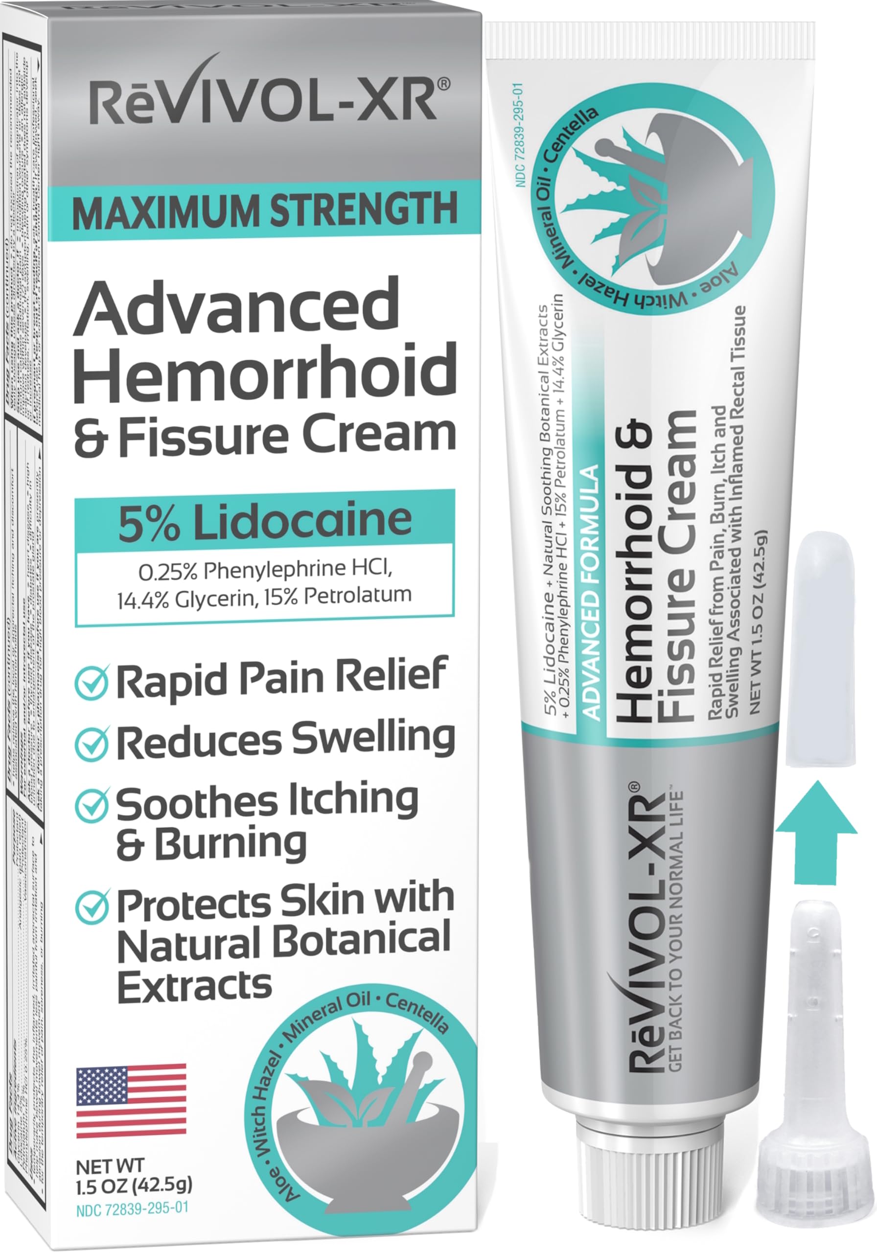 REVIVOL-XR crema en tubo para uso externo, alivio del dolor e irritación.