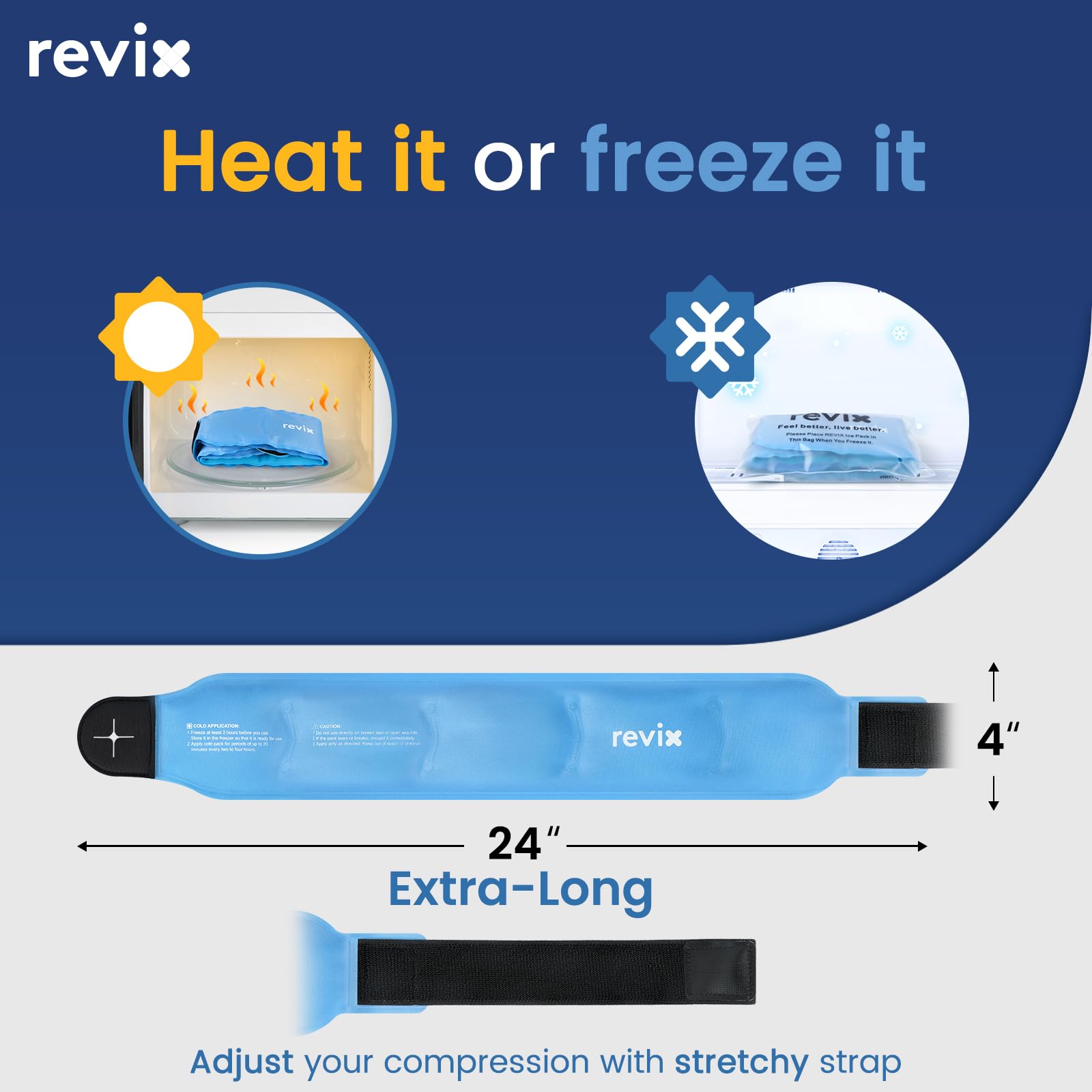 REVIX ajuste elástico para compresión suave y segura