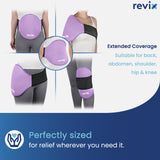 REVIX alivio potencial para músculos tensos con enfriamiento localizado.