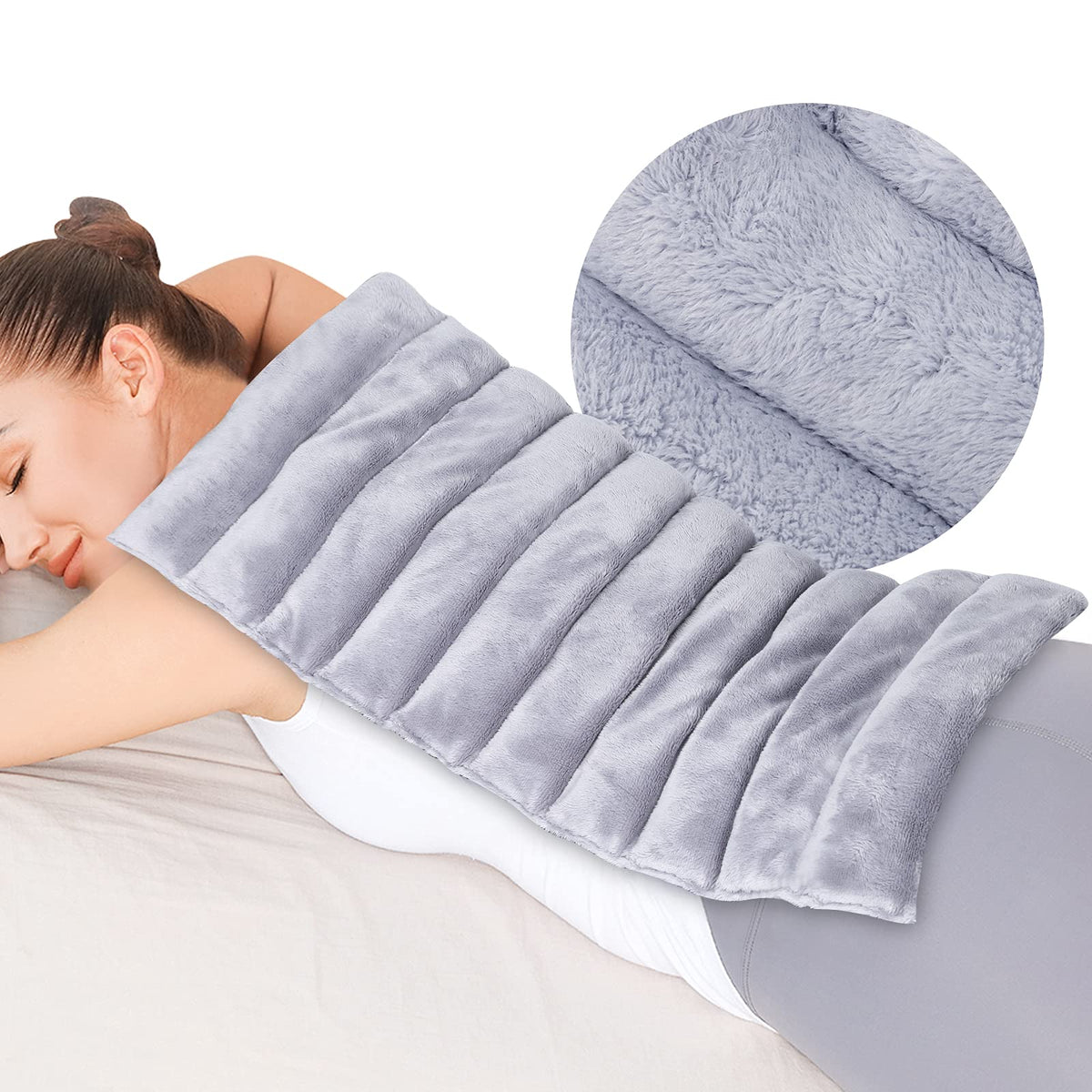 REVIX almohadilla de calor para espalda extralarga, ideal para relajación muscular.