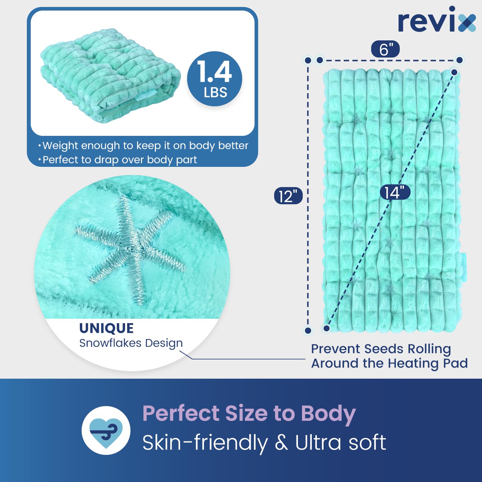 REVIX funda de franela suave para mayor comodidad y limpieza
