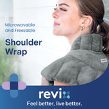 REVIX almohadilla para hombros con calor relajante en la espalda superior.