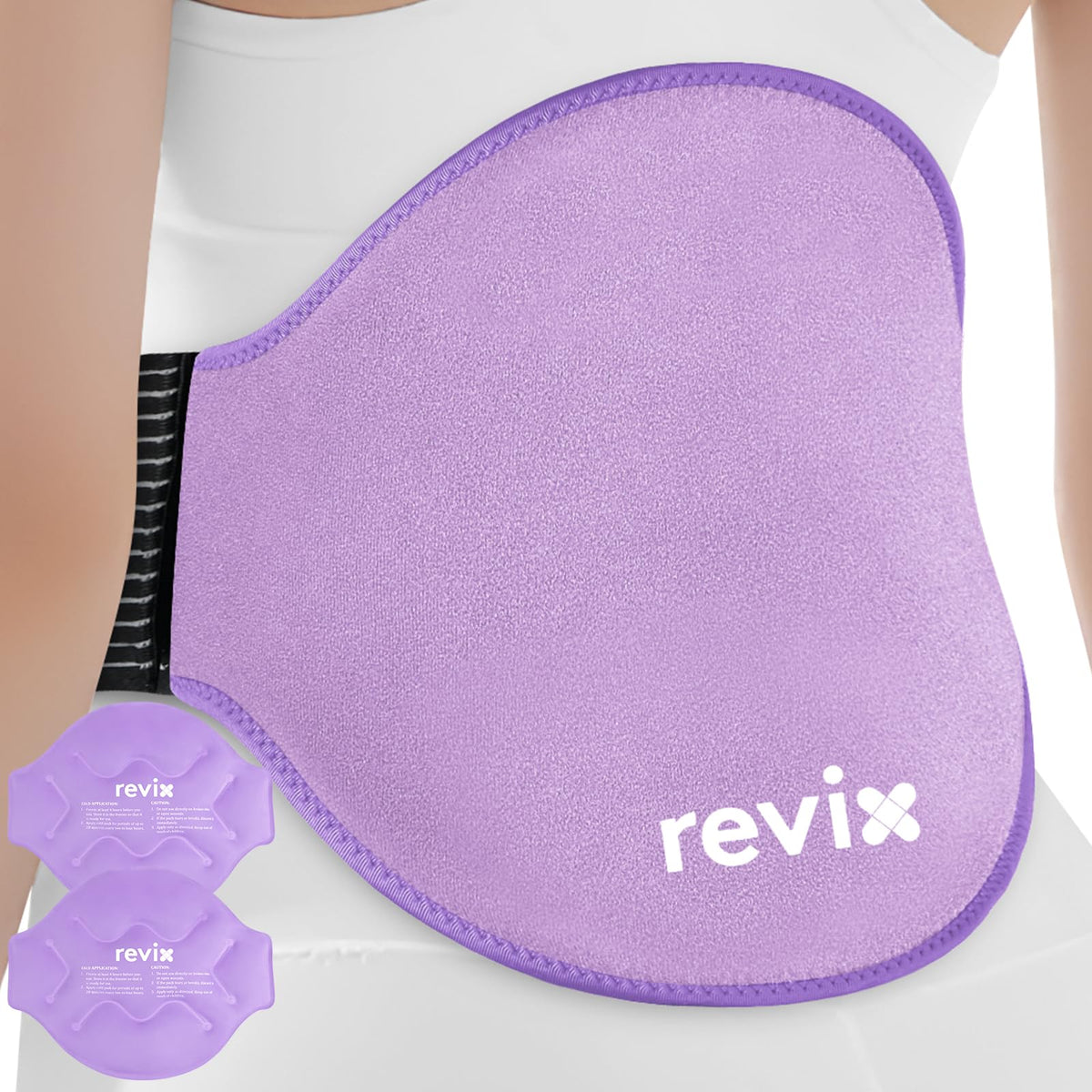 REVIX almohadilla fría para espalda grande con cobertura amplia para enfriamiento localizado.