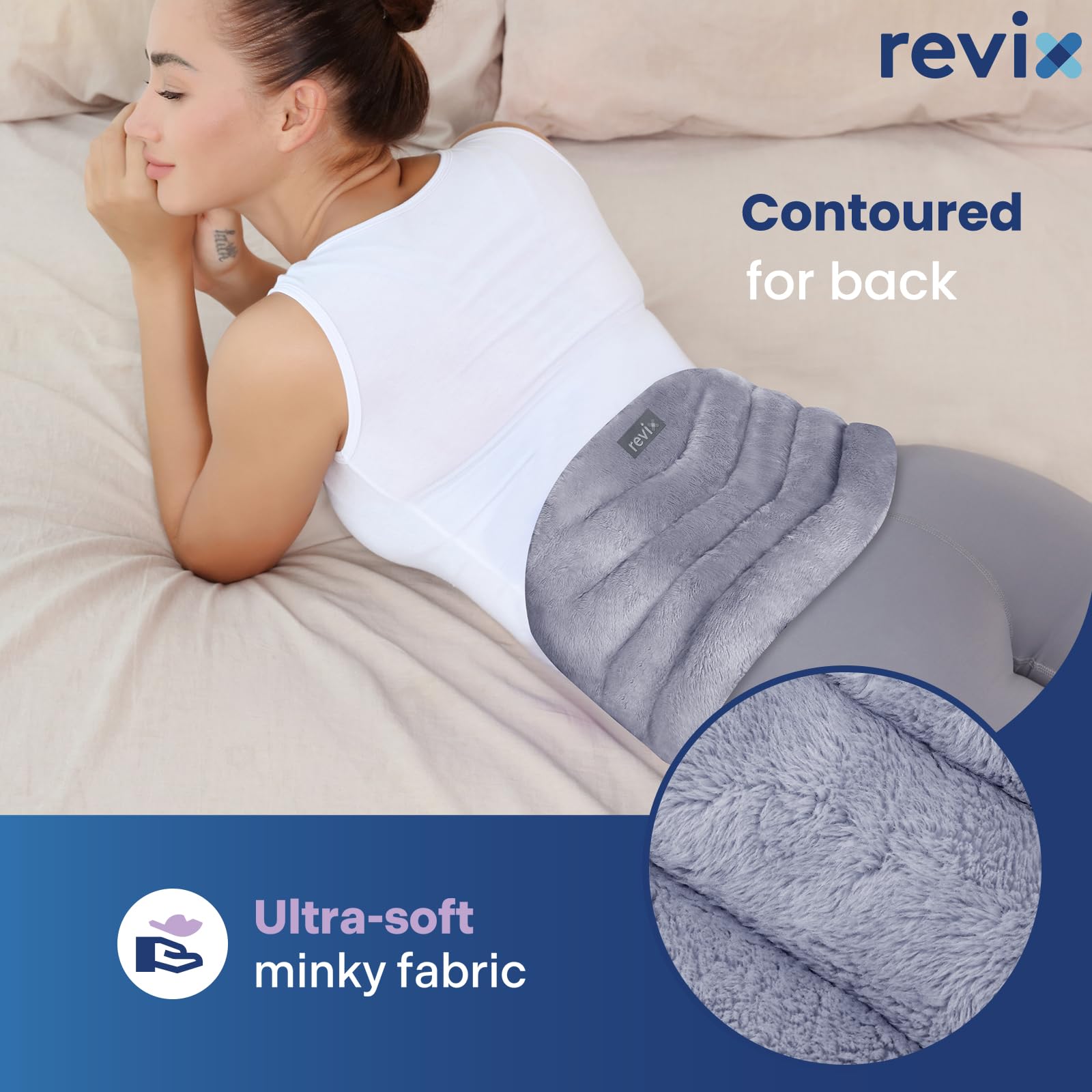 REVIX Envoltura para cintura y abdomen con calor húmedo relajante