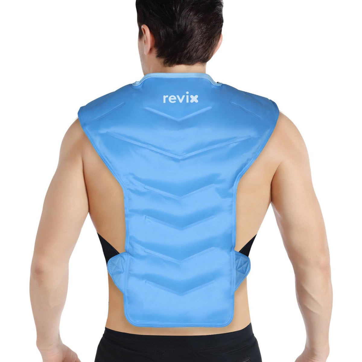 REVIX bolsa de hielo grande para hombro y espalda, cobertura amplia para alivio de molestias.