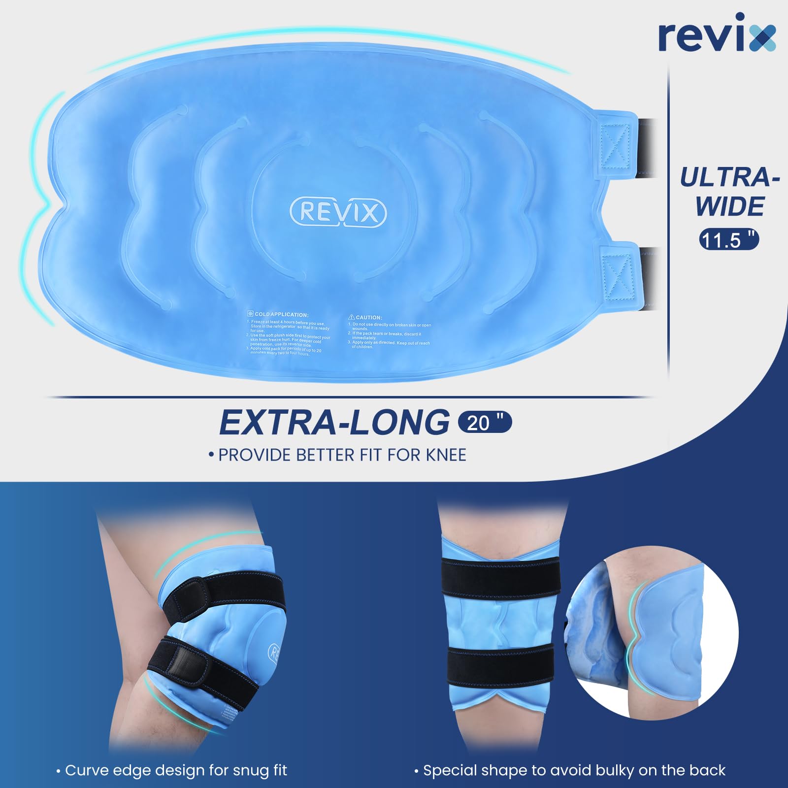 REVIX lado suave facilita la adaptación antes de aplicar la cara fría.