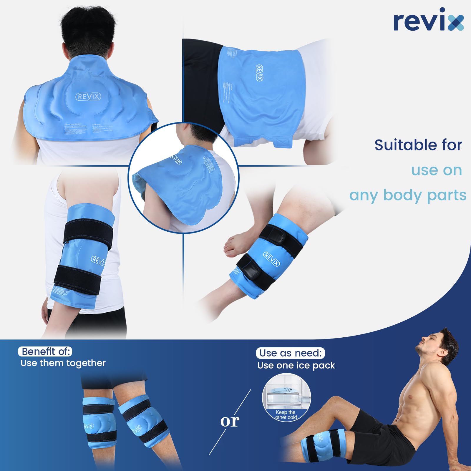 REVIX set de dos bolsas permite uso alternado con facilidad.