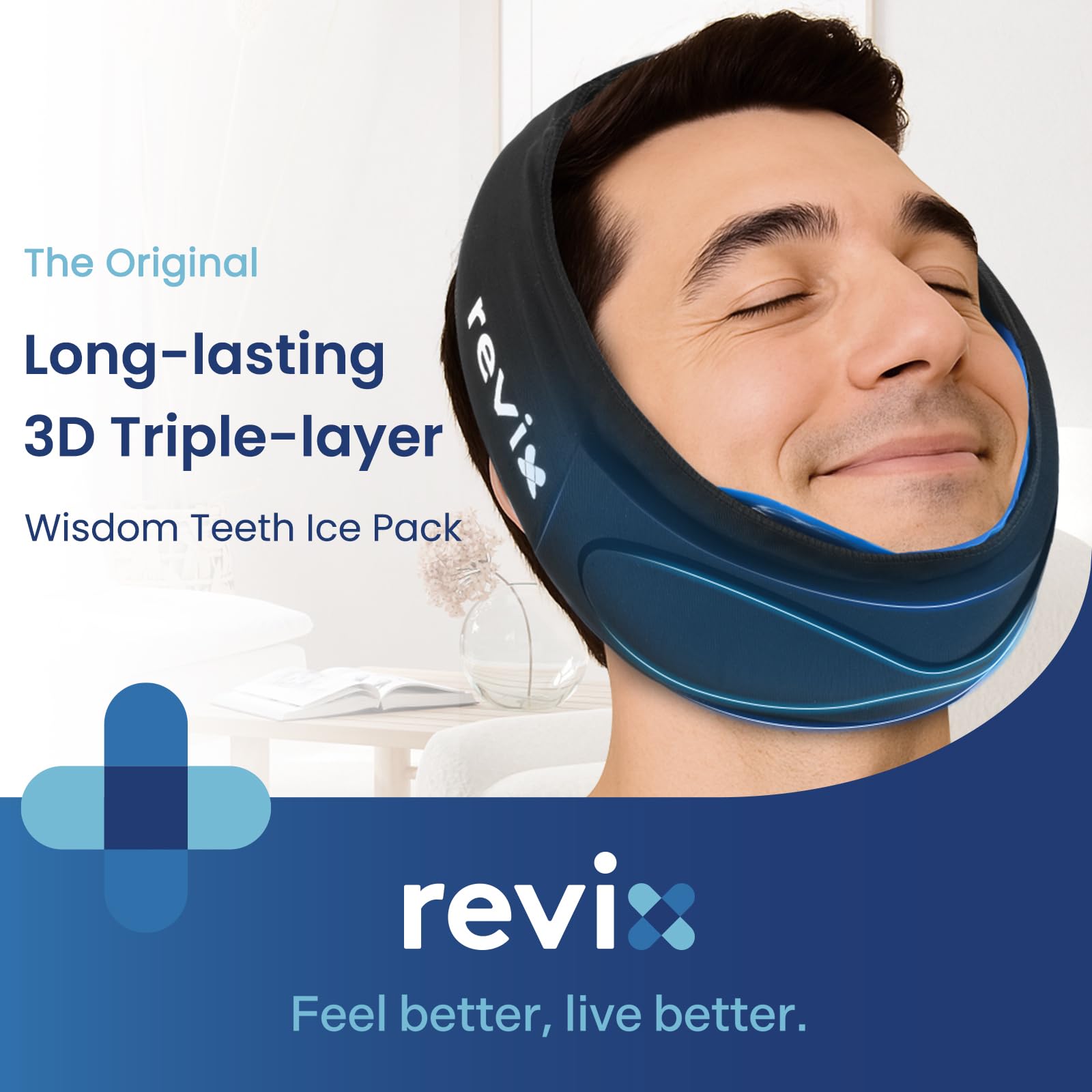 REVIX bolsas-gel extraíbles ofrecen enfriamiento rápido y alivio localizado.