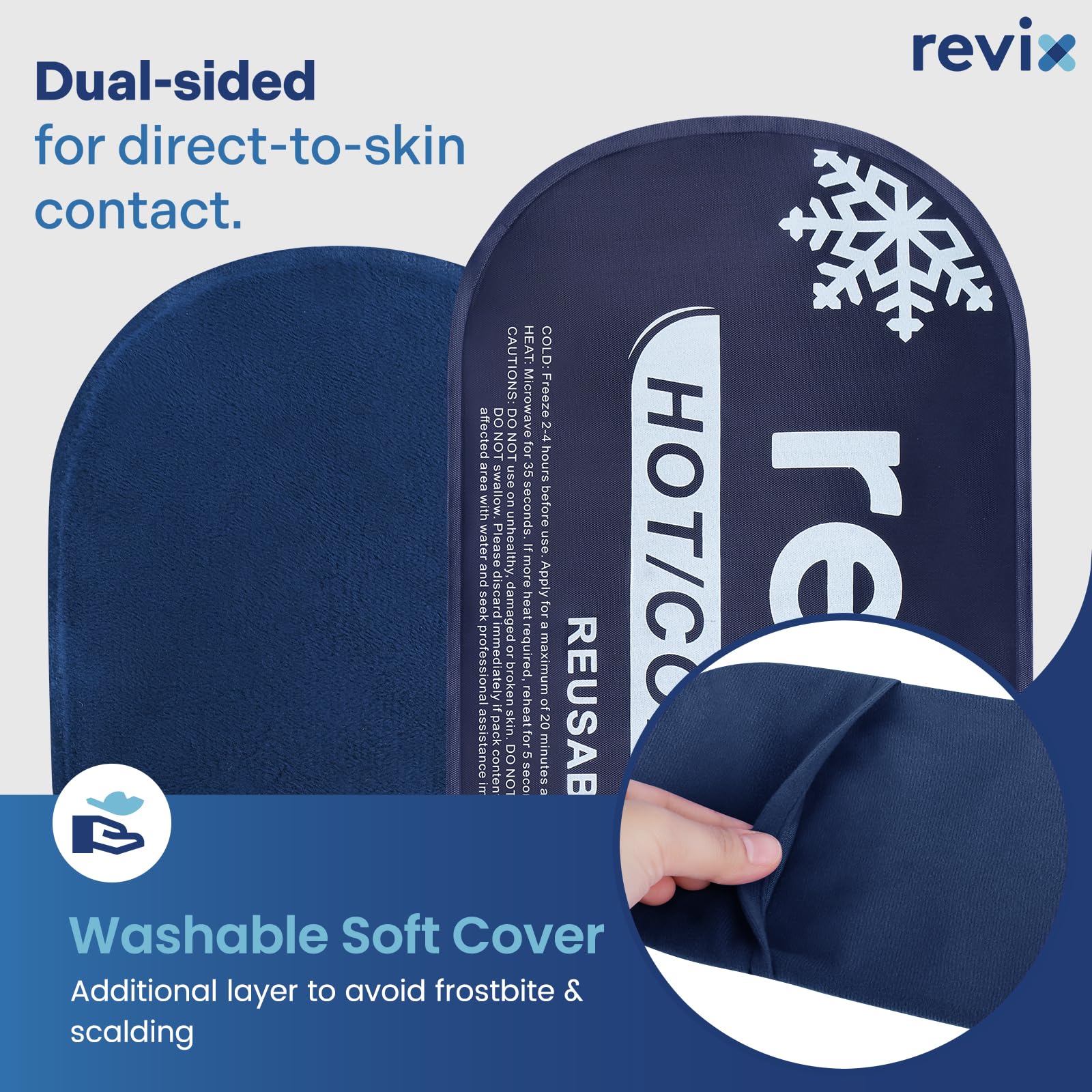 REVIX bolsa de hielo para hombro, uso cómodo tras ejercicio.