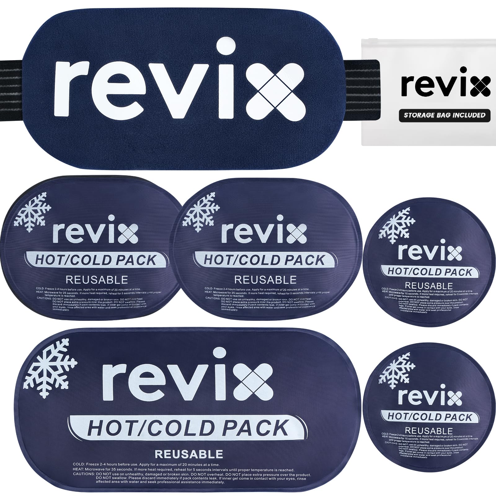 REVIX bolsa de hielo para rodilla, uso puntual para molestias leves.
