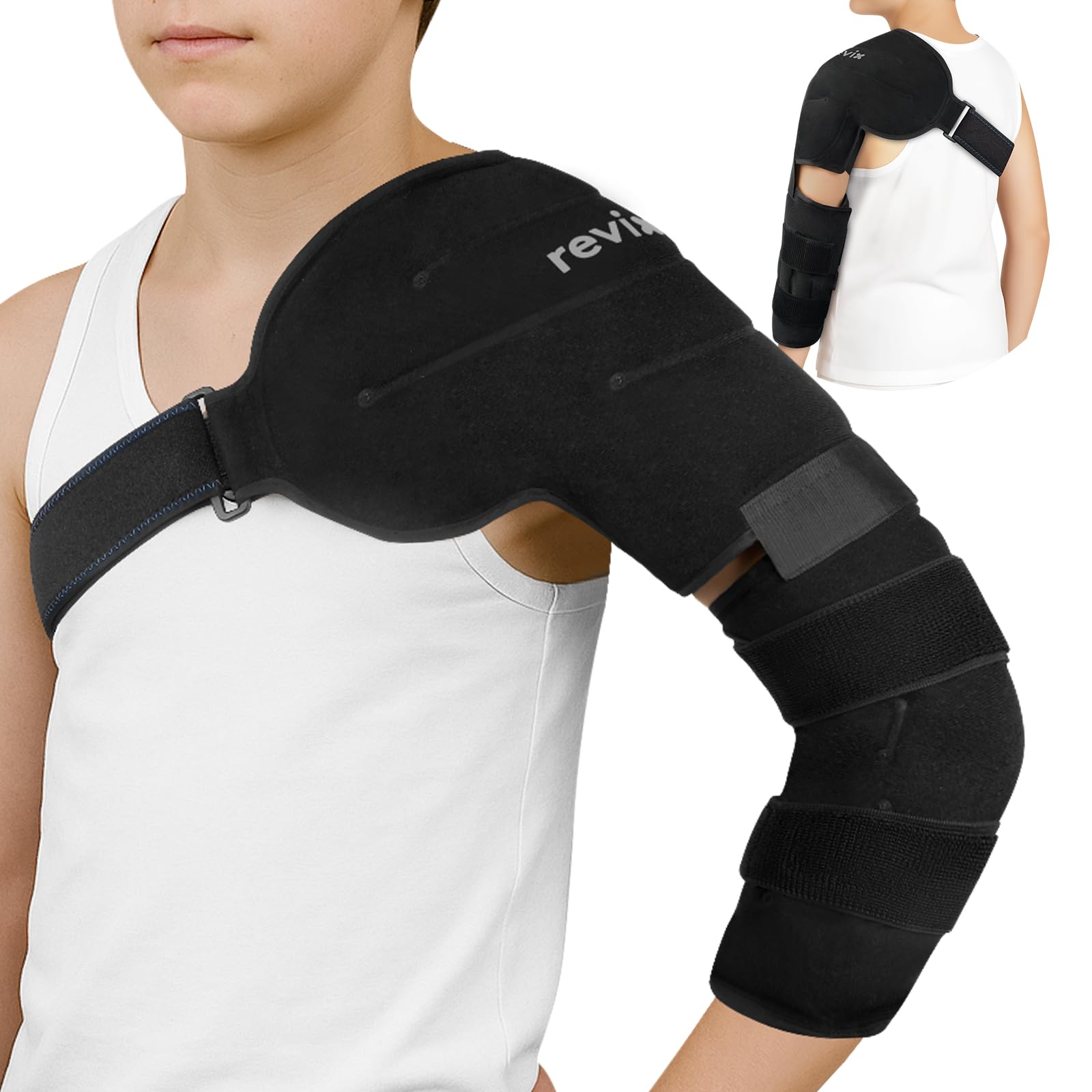 Revix brazo-envoltura-hielo-ajuste-juvenil para recuperación suave del hombro y codo
