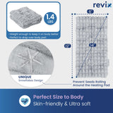 REVIX manta caliente, textura suave de forro flannel para piel sensible.