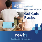 Compresa de gel REVIX 14x7, frío flexible para alivio cómodo