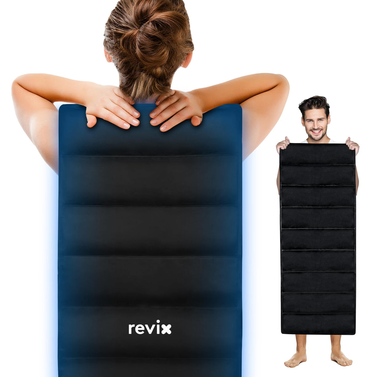 REVIX compresa hielo espalda con cobertura total para áreas grandes.