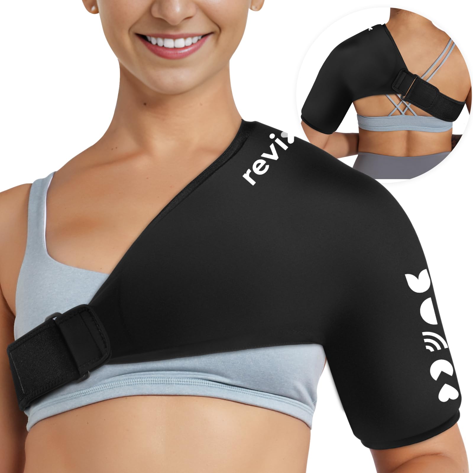 REVIX compresa hombro gel sólido para enfriamiento profundo tras entrenamiento.